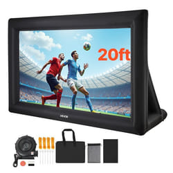 Écran de Projection Gonflable Diagonale de 610 cm-VEVOR-Format 16:9-avec Sac de Rangement-Installation Facile-pour Extérieur