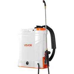 VEVOR Pulverisateur a Dos Electrique a Batterie 12 L Reglable 0-62 Bar avec 2 Lances 5 Buses Batterie 18 V 2 Ah Pulverisateur