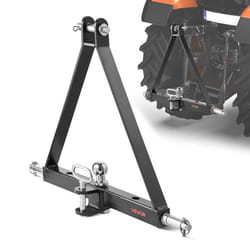 Attelage 3 Points-VEVOR-avec Récepteur 5 cm-Fixation Rapide 3 Points-Capacité 2721 kg-Adaptateur Barre de Remorquage Robuste