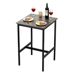 Table de Bar-VEVOR-610 x 610 x 914 mm-Table de Pub Haute avec Cadre en Métal Robuste-Bureau Haut de Bar à Cocktails étroit et Long