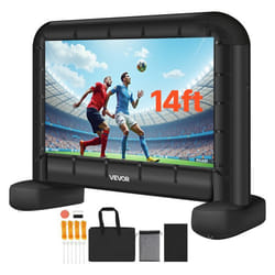 Écran de Projection Gonflable Diagonale de 427 cm-VEVOR-Format 16:9-Lavable-avec Sac de Rangement Portable-Installation Facile