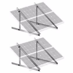 Supports de Montage de Panneau Solaire-VEVOR-Supports en Aluminium Légers avec Pieds Inclinables Pliables-Camping-car Toit