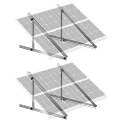 Supports de Montage de Panneau Solaire-VEVOR-Supports en Aluminium Légers avec Pieds Inclinables Pliables-Camping-car Toit
