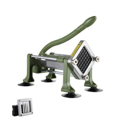Coupe-frites - VEVOR - LD02 - Lame en acier inoxydable - Pieds antidérapants - Vert