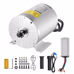 Kit de Moteur Électrique Sans Balais-VEVOR-1800 W 48 V 4500 tr/min-avec Contrôleur de Vitesse et Kit de Poignée daccélérateur