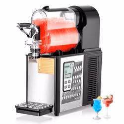 Machine à Boissons Glacées en Acier Inoxydable de 12 Tasses-VEVOR-Distributeur de Boissons Frappées Granitas Margarita Smooth ...