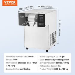 Machine à Glace Râpée de Neige Commerciale-VEVOR-Machine à Râper la Glace 180 kg/24H-pour Dessert Boulangerie Café