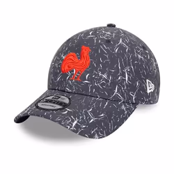 Casquette de baseball imprimé New Era 9FORTY Fédération Française de Rugby Crinkle