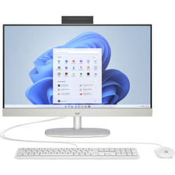 HP 24-cr0054nf Intel® Celeron® N100 60,5 cm (23.8") 1920 x 1080 pixels 8 Go DDR4-SDRAM 512 Go SSD PC All-in-One Windows 11 Home Wi-Fi 6 (802.11ax) Blanc