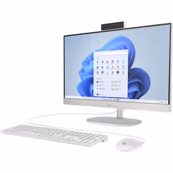 HP 24-cr0054nf Intel® Celeron® N100 60,5 cm (23.8") 1920 x 1080 pixels 8 Go DDR4-SDRAM 512 Go SSD PC All-in-One Windows 11 Home Wi-Fi 6 (802.11ax) Blanc - Vue supplémentaire 2