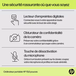 HP 15-fd0059nf i3-N305 15.6" PC portable Full HD 8Go 512Go SSD Argent - Vue supplémentaire 13