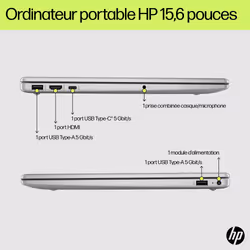HP 15-fd0059nf i3-N305 15.6" PC portable Full HD 8Go 512Go SSD Argent - Vue supplémentaire 22