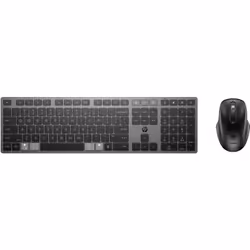 HP Ensemble clavier et souris sans fil rechargeables multi-appareils 720, Taille réelle (100 %), Sans fil, USB + Bluetooth, C ...