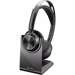 POLY Voyager Focus 2 USB-C-C Headset +USB-C/A Adapter +Charging Stand