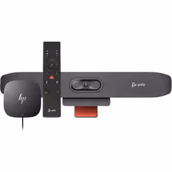 POLY Barre de visioconférence USB Studio R30 et télécommande BT avec station d’accueil HP USB-C G5 (ABB)