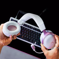 HyperX Cloud III – Casque gaming (rose/blanc) - Vue supplémentaire 5