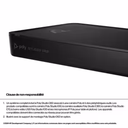 POLY Studio G62 Video Conferencing System With Mounting Plate Kit - Vue supplémentaire 11