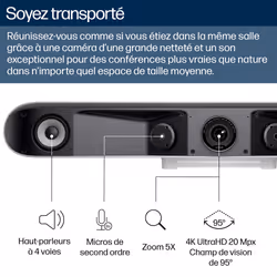 POLY Studio V52 USB Video Bar - Vue supplémentaire 9