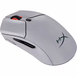 HP HyperX Pulsefire Haste 2 Pro - Souris gamer sans fil 4K, Ambidextre, Optique, Bluetooth + USB Type-C, 26000 DPI, Gris
