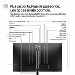 HP Series 5 Pro Écran de conférence QHD USB-C 27 pouces – 527pm - Vue supplémentaire 4