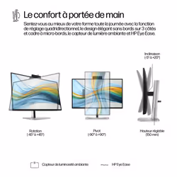 HP Series 5 Pro Écran de conférence QHD USB-C 27 pouces – 527pm - Vue supplémentaire 8
