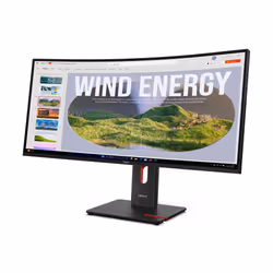 Lenovo ThinkVision T34WD-40 écran plat de PC 34" Quad HD LED Noir - Vue supplémentaire 3