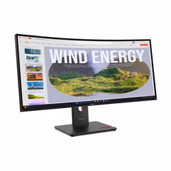 Lenovo ThinkVision T34WD-40 écran plat de PC 34" Quad HD LED Noir - Vue supplémentaire 4