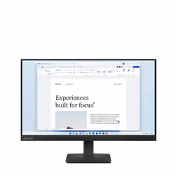 Lenovo L24-4e, 60,5 cm (23.8"), 1920 x 1080 pixels, Full HD, LCD, 6 ms, Noir