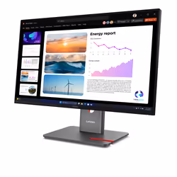 Lenovo ThinkVision P24Q-40 LED display 23.8" Quad HD LCD Noir - Vue supplémentaire 2