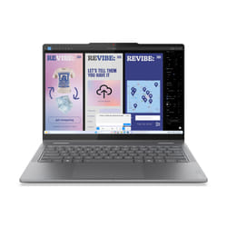 Lenovo Yoga 7 2-in-1 14ILL10 Copilot+ PC Intel Core Ultra 7 256V 35,6 cm (14") Écran tactile 2.8K 16 Go LPDDR5x-SDRAM 1 To SSD Wi-Fi 7 (802.11be) Windows 11 Home Allemand Gris