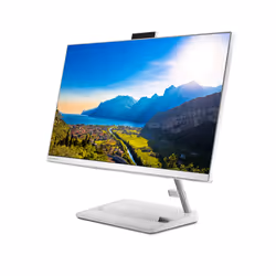 Lenovo IdeaCentre AIO 3 24ALC6 AMD Ryzen™ 5 7430U 60,5 cm (23.8") 1920 x 1080 pixels PC All-in-One 8 Go DDR4-SDRAM 512 Go SSD Windows 11 Home Wi-Fi 6 (802.11ax) Blanc