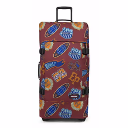 EASTPAK Valise rouge vin bleu pour femme et homme - Tranverz L Clash Burgundy 315770