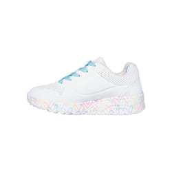 Chaussures pour garçons - SKECHERS - Uno Lite - Blanc - Lacets - Plat