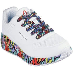 Baskets Skechers Uno Lite-subtle Love Blanc Fille