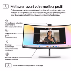 HP Series 7 Pro Écran de conférence WQHD 34 pouces - 734pm - Vue supplémentaire 7