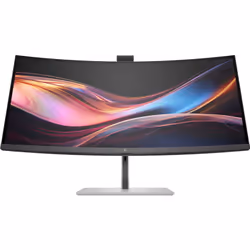 HP Series 7 Pro Écran de conférence WQHD 34 pouces - 734pm, 86,4 cm (34"), 3440 x 1440 pixels, Wide Quad HD, LCD, 5 ms, Noir, ...