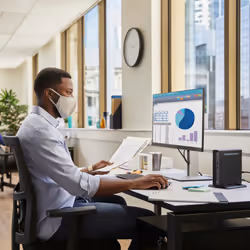 HP Pro Mini 400 G9 i5-14500T 8 Go 256 Go SSD Win11 Pro Mini PC Noir - Vue supplémentaire 9