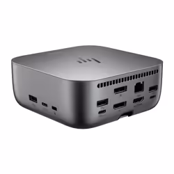 HP Station d’accueil Thunderbolt 4 Ultra G6 180 W, Avec fil, Thunderbolt 4, 180 W, 10,100,1000,2500 Mbit/s, Gris, 8K Ultra HD