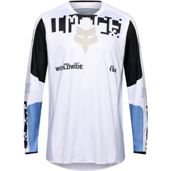 FOX 180 Digi Image Maillot de motocross, blanc, taille S pour Hommes