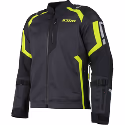 Klim Induction Pro 2025 Blouson en cuir/textile en maille de moto perforée, noir-jaune, taille M pour Hommes