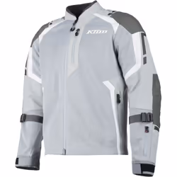 Klim Induction Pro 2025 Blouson en cuir/textile en maille de moto perforée, gris-blanc, taille S pour Hommes