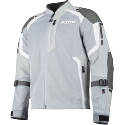 Klim Induction Pro 2025 Blouson en cuir/textile en maille de moto perforée, gris-blanc, taille M pour Hommes