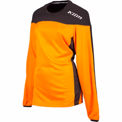 Klim Rebelle Maillot de motocross femme, noir-orange, taille M pour Femmes