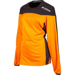 Klim Rebelle Maillot de motocross femme, noir-orange, taille M pour Femmes