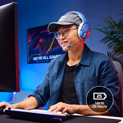 Cloud Jet – Casque de jeu sans fil (noir), Sans fil, Jouer, 20 - 20000 Hz, 298 g, Casque, Noir