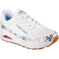 Baskets Skechers Uno - Love All Aroun Blanc Femme