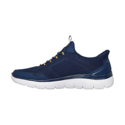 Basket Basse à Lacets Skechers Summits Top Rate - Marine Jaune