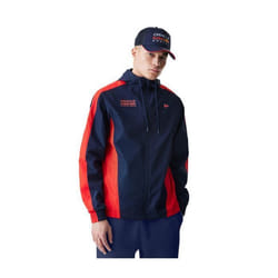 Veste Coupe-vent Oracle Red Bull Racing F1 Team Officiel Formule 1 New Era Bleu marine/Rouge