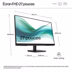HP Series 3 Pro Écran FHD 27 pouces – 327pf - Vue supplémentaire 5