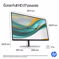 HP Series 5 Pro Écran FHD 27 pouces – 527pf - Vue supplémentaire 6